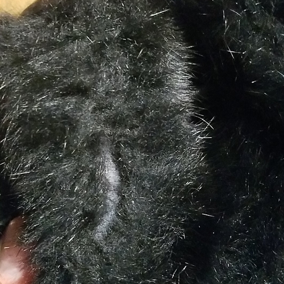 Michael Kors Black Rabbit Fur Crossbody Bag - Picture 6 of 7